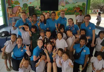 Temple school in Singburi