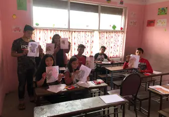 Teaching lessons at school
