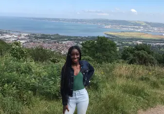 In Northern Ireland we took a hiking trip to the very mountaintop to get a greater view. 