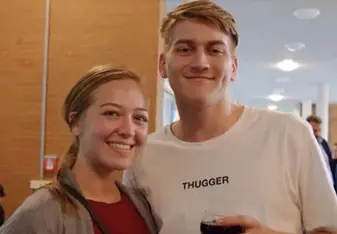 A photo of my boyfriend Graham and I when we met at the end of the first week of FU-BEST's orientation 