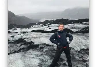 During this glacier hike we saw first hand the harmful effects of global warming.