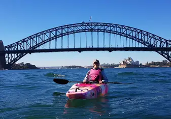 Kayaking through the Sydney Harbour 