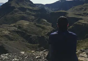 Beautiful view during our hike in the highlands.