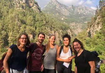 Weekend hiking trip in the mountains of Lebanon