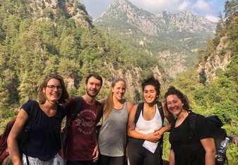 Weekend hiking trip in the mountains of Lebanon