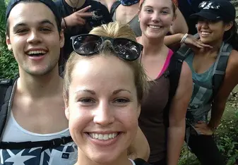 Hiking with new friends and fellow teachers!