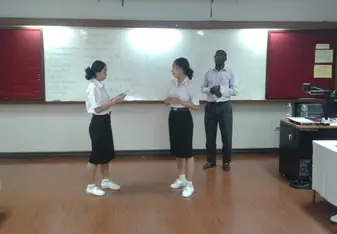 A team presentation