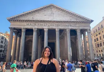 Me in front of the Pantheon