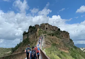 Civita, a crumbling city in Italy. Unbelievably cool.