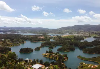 The landscape of Guatape
