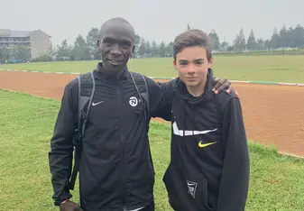 Hanging out with Eliud Kipchoge