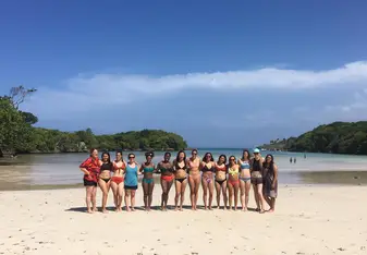 Fun on the beach on our last day there!