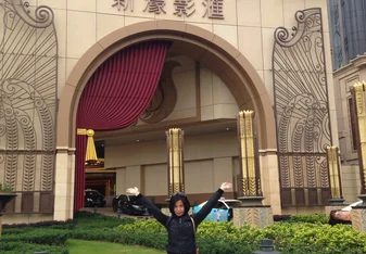 Taken in Macau, in front of Studio City.