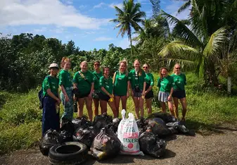 130 kg of trash collected from the local beach, good work done!