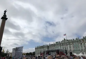 Winter Palace in Palace Square in St. Pete