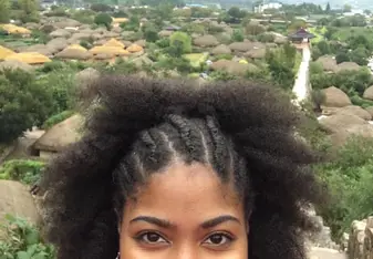 Me visiting a folk village in the rain