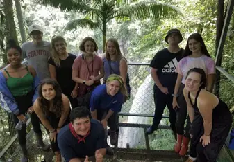 This was a picture from the last hike we took in the cloud forest of the Poco Sol Biological Station. We hiked up to this gorgeous waterfall where we relaxed and enjoyed the beauty of the cloud forest.