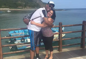 Mama Patty Y Yo en la playa