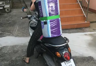 We loved out bikes! We used them to get around and to transport absurd items.