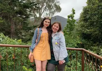 Myself and another student visiting Monsserrate