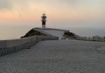 A faro (lighthouse) on the western coast of Spain