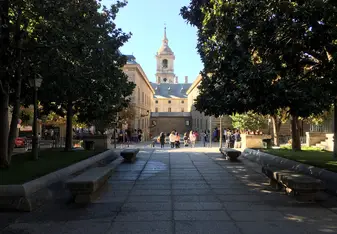 View of San Lorenzo with the monastery in the background