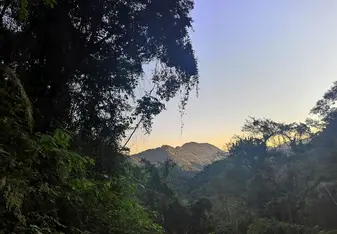 This was the view from the path in the forest bringing to Quilombos village