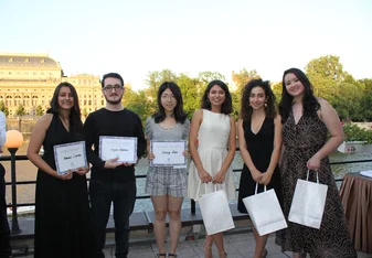 Students after the graduation ceremony