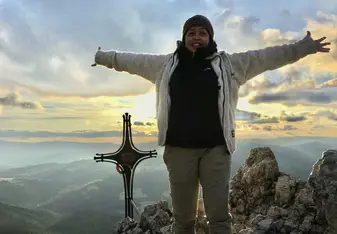 Surviving the hike and reaching the top of Little Rock
