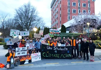 Lincoln Uni Students demand urgent climate action