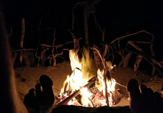 Campfire in Golden Bay