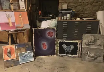 Small collection of my Art at the end of the program 