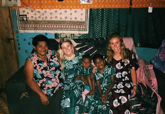 Tatai Lugi (My grandma), Tatchi and Merelita (My Little Brother and Sister) and my Roomate Meriel