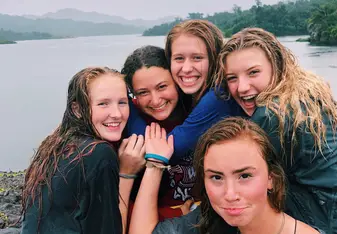 My Best Friends and I on a rainy day in the Highlands 
