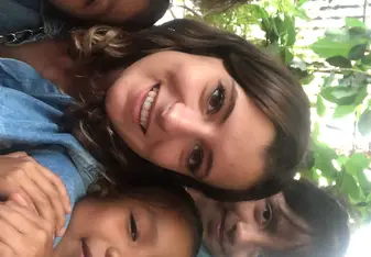 With the kids