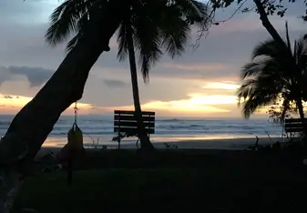 A gorgeous view of the beach from where we were staying.