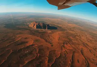From the Plane right before Skydiving
