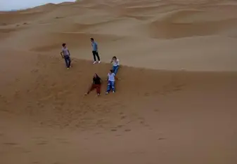Fun in the sand dunes. 