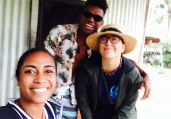 My big brother and sister and I on another island 