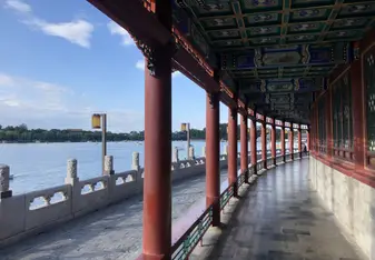 Walking around Beihai park