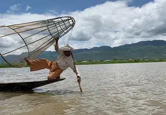 Myanmar fisherman 