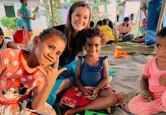 This night was spent at the kids club where we made arts and crafts and played games and they had so much fun and the night ended with the prettiest sunset. 