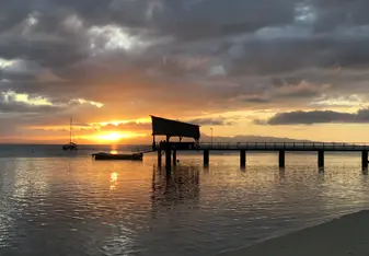 Beautiful beach sunset