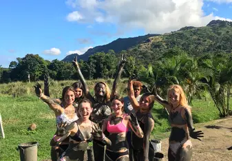 Spent a morning relaxing at the natural mud baths and hot pools.