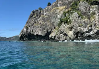 This photo was taken when we went island hopping.