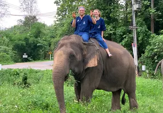 Me and My elephant, Wandee!