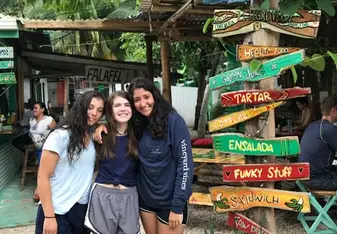After surfing we went to cool pizza shop where there a ton of cool places to take pics at 