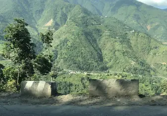A view of the Himalayas