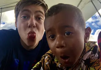 While in the Nausori Highland, I met this little boy named Tatchi and while there I became very close to him and created a tight bond