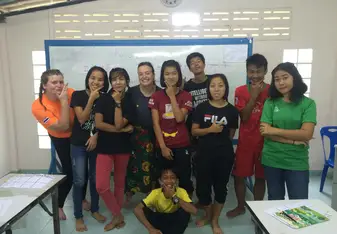 one of the smaller classes we taught 